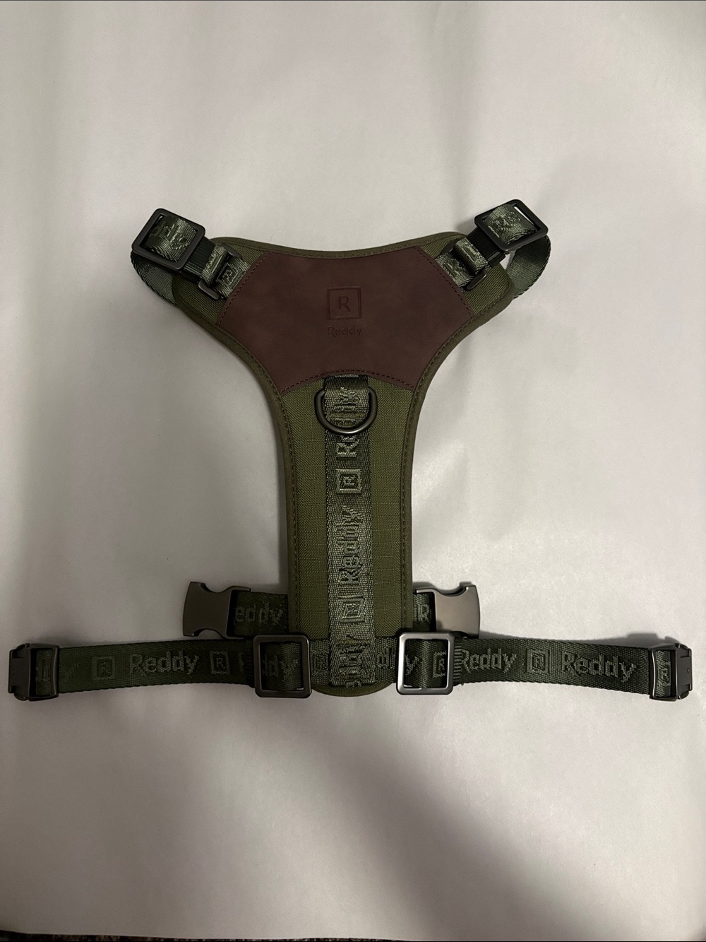 Reddy olive green dog harness